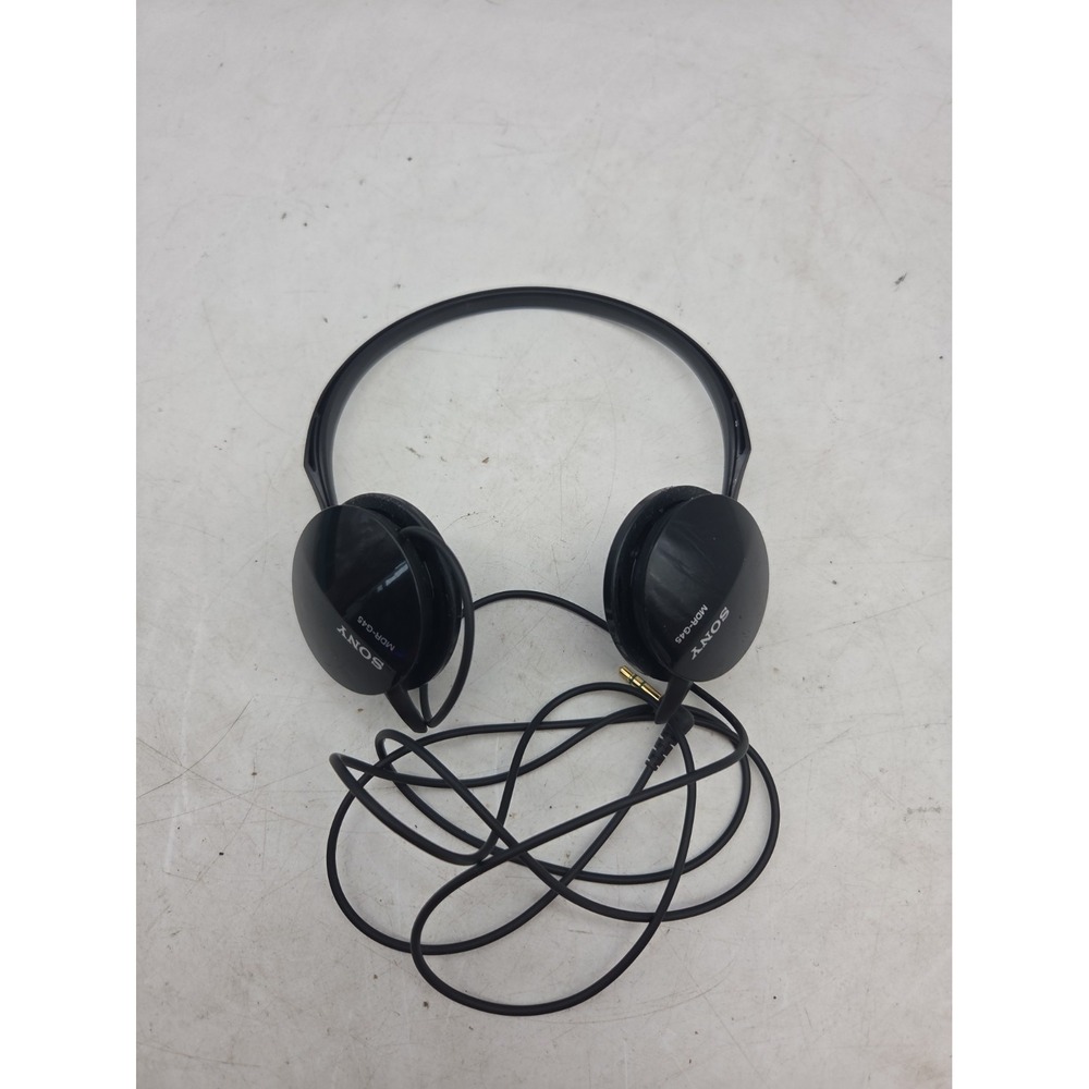 Sony MDR-G45 Behind-The-Neck Headphones Tested Working Great Sound No Ear Foam